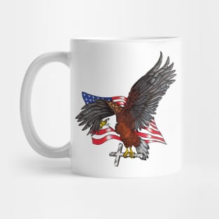 American Eagle with Cross Mug